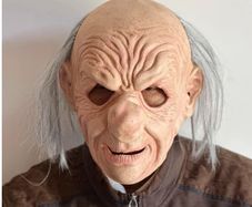 Old man Halloween latex mask.