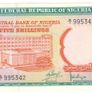 NIGERIA 5 shillings note 1968 Krause 10a Banknotes small corner printing error on side only Image 6