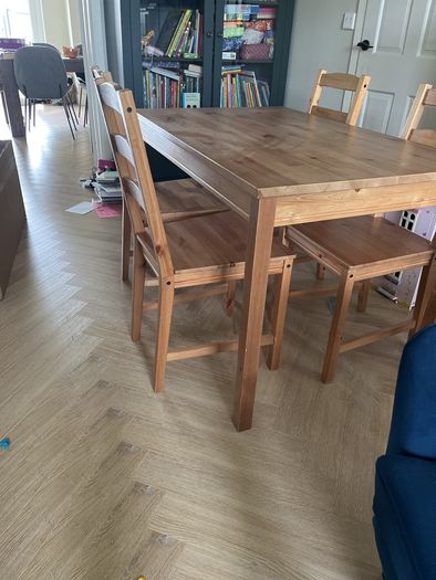 Table and 4 chairs