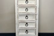 Very Nice Vintage Painted Pine Tallboy