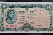 1969 Lady Lavery 1 pound banknote