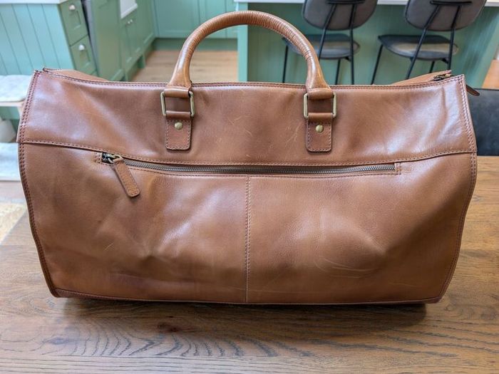 Paul Costello Genuine Leather Overnight / Travel Bag