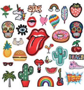32PCS Iron on Patches for Clothing, Embroidered Applique Patches Stickers Assorted, Sew on Repair Patches and Badges, Fabric Repair patches (FREE POSTAGE)
