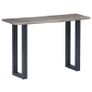 Console Table Grey 115x35x76 cm Solid Aacia Wood and Iron Image 9