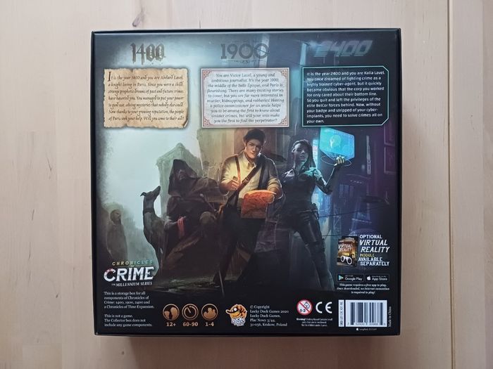 Chronicles of Crime - Millennium Series BIG BOX Detective Board Game Kickstarter Edition 2020 BRAND NEW