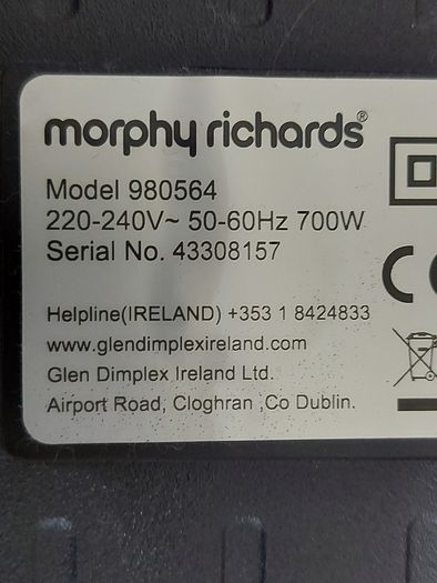 Morphy Richards Vacuum Cleaner, Model 980564, Red, in excellent condition and great suction