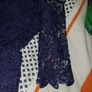 Girls Navy lace dress Image 5