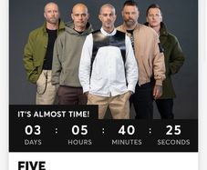 Five ticket for Marquee, Cork