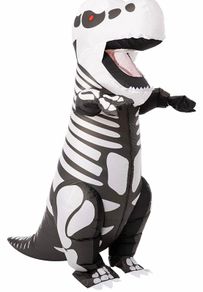 Inflatable Halloween Costume Skeleton Dinosaur Full Body T-Rex Inflatable Costume - Adult Unisex One Size (FREE POSTAGE)