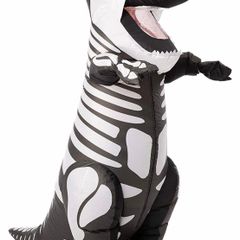Inflatable Halloween Costume Skeleton Dinosaur Full Body T-Rex Inflatable Costume - Adult Unisex One Size (FREE POSTAGE)