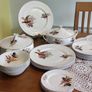 Vintage Bone China Dinner Set Pheasants Image 4