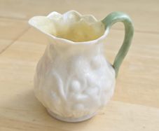 Antique Belleek 2nd Period Black Mark Small Jug