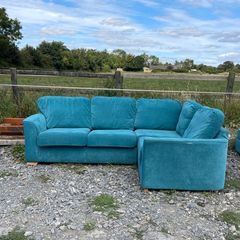 Teal  corner Sofa/sofabed