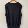 Carlo Comberti silk and cashmere v- neck seater vest Image 3