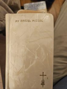 My Bridal Missal.  Vintage Mother Of Pearl 1950's Catholic Bridal Prayer Book. In Good Condition.  See Photos For Same.