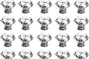 25Pcs Crystal Door Knob, 30MM Diamond Drawer Knobs Crystal Door Handles Diamond Pulls for Home Kitchen Office Chest Cabinet Drawer
