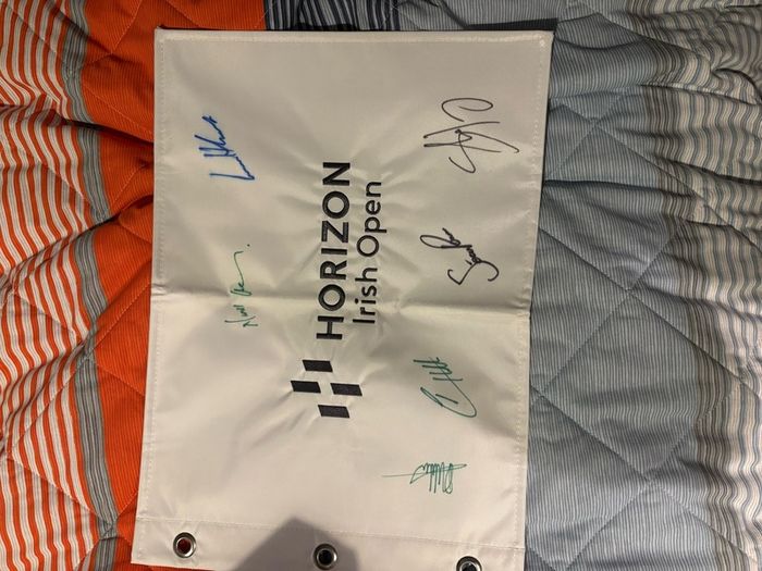 Irish Open 2021 Signed Flag