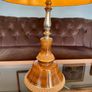 Very Tall Italian Bitossi Style Mid Century Large Ceramic Table Lamp with Shade 1960s Image 10