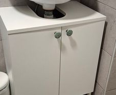 bathroom under sink cabinet