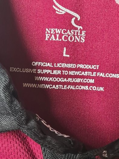Vintage Newcastle Falcons rugby shirt jersey 2005 size Large KOOGA NORTHERN ROCK
