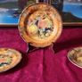 3 Piece Antique Hose St. Pottery 8.5 Inch Diameter Orchard Gold Starter / Salad / Breakfast Plate Made in England Image 6
