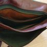 Brown leather man bag. postman bag Image 5