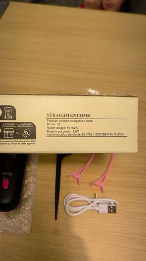 Portable Wireless Hair Straightener Brush