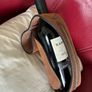 Leather Wine Bottle Holder /Caddy Carrier /Pourer Image 2