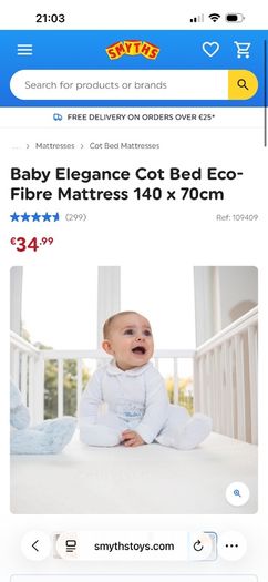 Cot and Mattress