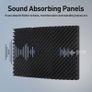 FREE EXPRESS SHIPPING Sound Proofing Panels 24 Pack Egg Crate Acoustic Foam 12 x 12 x 1.18 Inches High Density Acoustic Foam Panels Flame Retardant Sound Absorbing Panels Studio Treatment Image 6