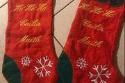 christmas stockings - Ho Ho Ho Cailin Maith