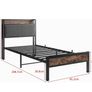 3ft Single Bed Frame with Storage Headboard Image 9