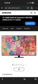 Samsung 75" Qled 120Hz