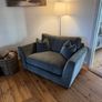 Green snuggler sofa Image 3