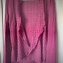 Cardigan twist brand waterfall front lace knit Image 7