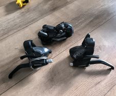 Shimano 3/7 speed shifters and tourney derailleur