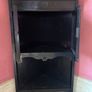 Black painted corner display cabinet with mirrors Image 3