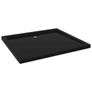 Rectangular ABS Shower Base Tray Black 80x90 cm Image 2