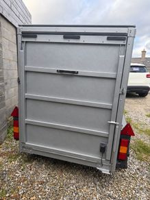 FOR SALE- Twin axel enclosed box trailer