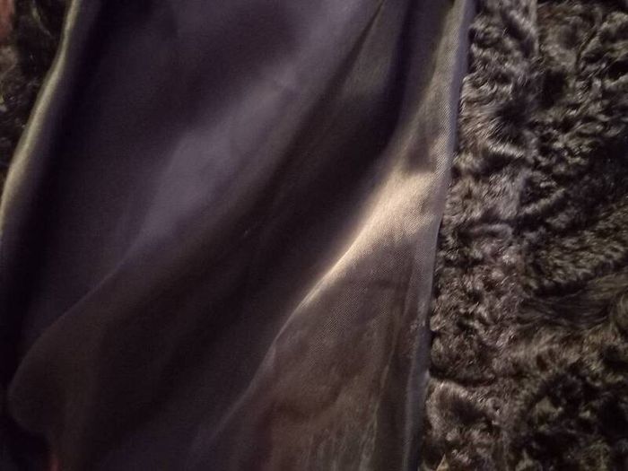 As New!! 1950s Vintage Wool Winter Astrakhan Swing Coat