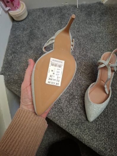 silver shoes uk 5