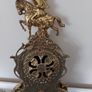 Antique Brass Mantel Clock Image 3