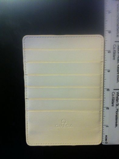 Omega watches warranty card holder