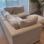 Corner sofa (either corner) with storage ottoman. Image 4