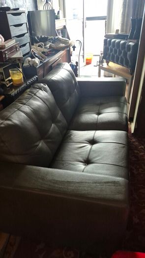leather sofa