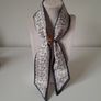 Paisley print neck scarf with ring detail Image 3