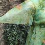Vintage 70s John Bentley Irish Designer green chiffon Party dress size 6 or 8 Image 5