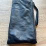 Leather Clutch Bag with Hand Strap Image 2