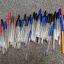 lifetime supply of black blue red mostly bic pens Image 2