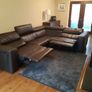 Leather Couch Corner Brown Image 4